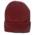 Unisex Plain Burgundy Beanie Hat