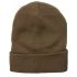 Unisex Plain Dark Khaki Beanie Hat