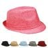 Mix Color Adult Casual Trilby Fedora Hat Set