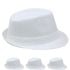 Beach Party White Adult Trilby Fedora Hat