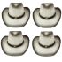 Black Shade Western Cowboy Hat in Paper Straw