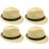 Vintage Brown Jazz Style Trilby Fedora Hat