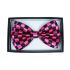 Checkered Hot Pink Bowtie