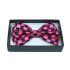 Checkered Hot Pink Bowtie