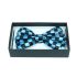 Checkered Blue Bowtie