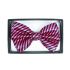 Hot Pink Striped Bowtie