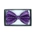 Purple Striped Bowtie