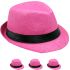 Pink Trilby Fedora Hat
