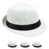 White Trilby Fedora Hat