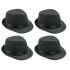Black Casual Trilby Fedora Hat