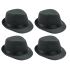 Black Casual Trilby Fedora Hat