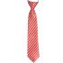 Red and White Lines Kid Necktie