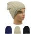 Plain Knitted Woolen Beanie Hats for Women