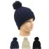 Pom Pom Plain Winter Beanie Hats for Women