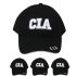 CIA Embroidered Black Baseball Cap