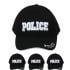 POLICE Embroidered Black Baseball Cap