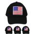 American Flag Black Baseball Cap