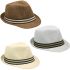 Trending Adult Casual Straw Trilby Fedora Hat Set