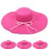 Pink Floppy Straw Hat