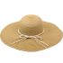 Burlywood Floppy Cream Straw Hat