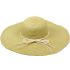 Wide Brim Floppy Beige Straw Hat