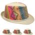 Elegant Multicolor Party Straw Trilby Fedora Hat