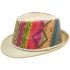 Elegant Multicolor Party Straw Trilby Fedora Hat
