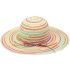 Multicolored Wide Brim Beach Hat