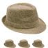Crushable Brown Casual Adult Trilby Fedora Hat