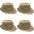 Crushable Brown Casual Adult Trilby Fedora Hat