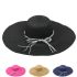 Wide Brim Floppy Straw Hat Set Six Colors