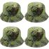 Dry Leaf Pattern Cotton Bucket Hat