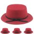 Women's Red Wool Winter Bucket Hats