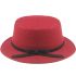 Women's Red Wool Winter Bucket Hats