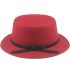 Women's Red Wool Winter Bucket Hats