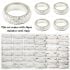 Stainless Steel Rings - 36 Pcs