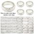 Stainless Steel Rings - 36 Pcs