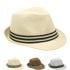 Trending Adult Casual Straw Trilby Fedora Hat Set