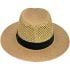 Men's Straw Summer Hat - Wide Brim Hat with Black Strip Assorted Color