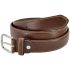 Brown Belts White Stitched Leather for Kids Mixed sizes