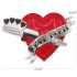 Love Hurts Heart Belt Buckle