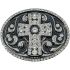 Rhinestone Cross Men's designer belt buckles 