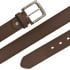 Mens Denim Belts - Dark Brown Quality Fake Leather Belt