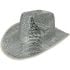 Silver Discoball Costume Cowboy Hats - Mirror Glitter Cowgirl Hats
