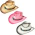 Breathable Raffia Straw Cowboy Hat