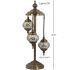 Turkish Style Moonlight Turkish Mosaic Floor Lamps with 3 Globes - Without Bulb