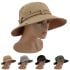 Men's Outdoor UV Protection Wide Brim Boonie Hat