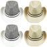 Short Brim Western Cowboy Hat for Men - Straw Hat