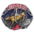 Multicolor Bull Riding Rodeo Belt Buckle
