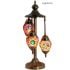 Multicolored Flower Garden Egg Shaped Turkish Mosaic Floor Lamps with 3 Globes - Without Bulb